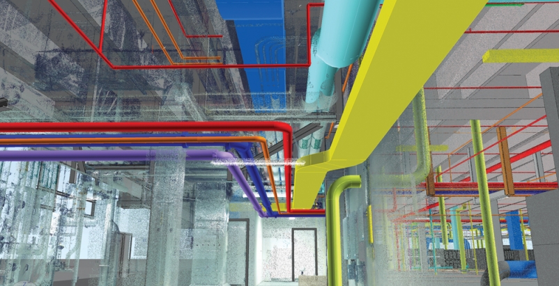 Laser Scanning to MEP 3D Model